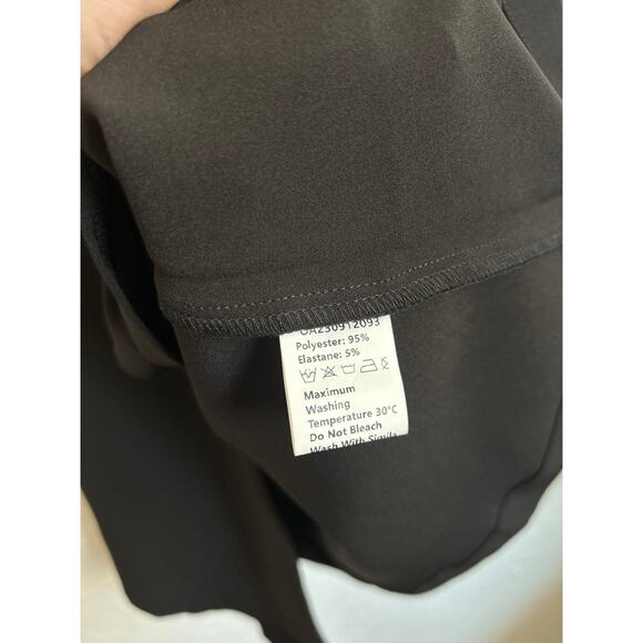 Commense Black Long Sleeve Blazer Mini Dress With Shoulder Pads S NWT - Picture 5 of 7